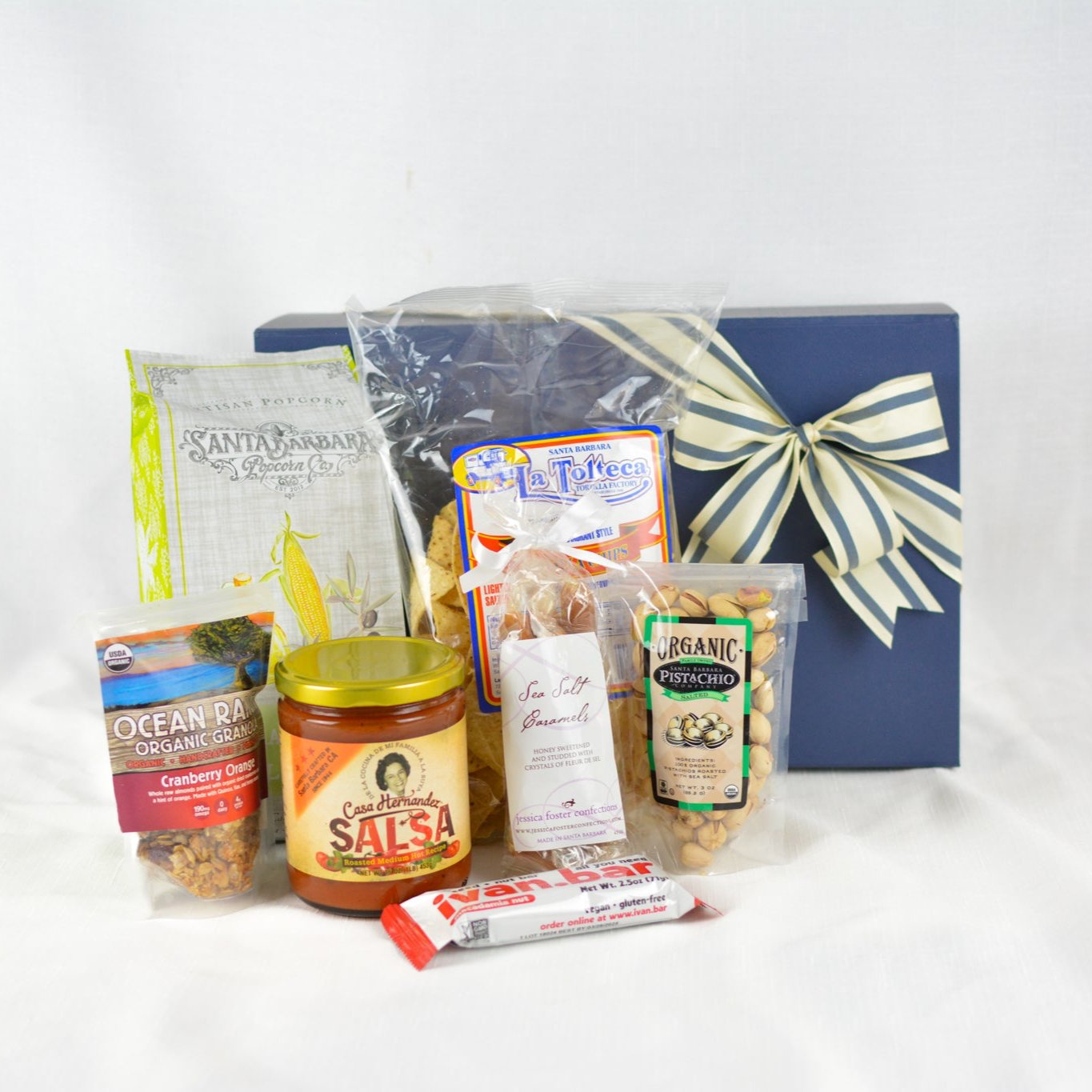 Boxed version of the classic santa barbara. A gift filled with locally sourced products made in santa barbara california.