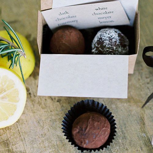 Roederer Estate's L'Ermitage & Four Piece Chocolate Truffles Gift Set