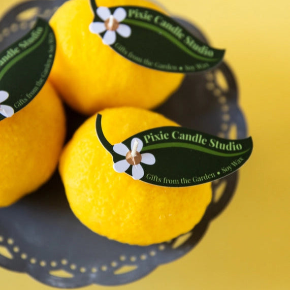 Lemon Shaped Candle from Ojai