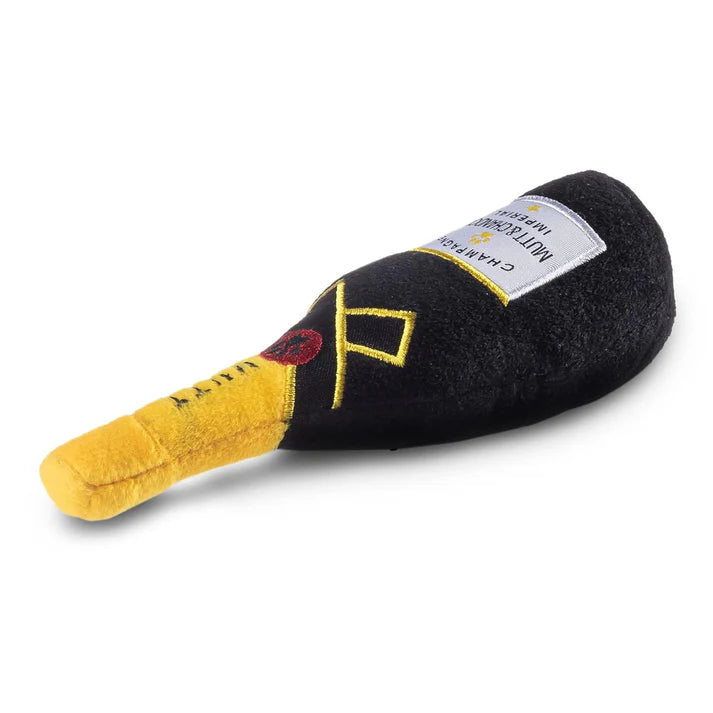 Dog Plush Champagne Chew Toy