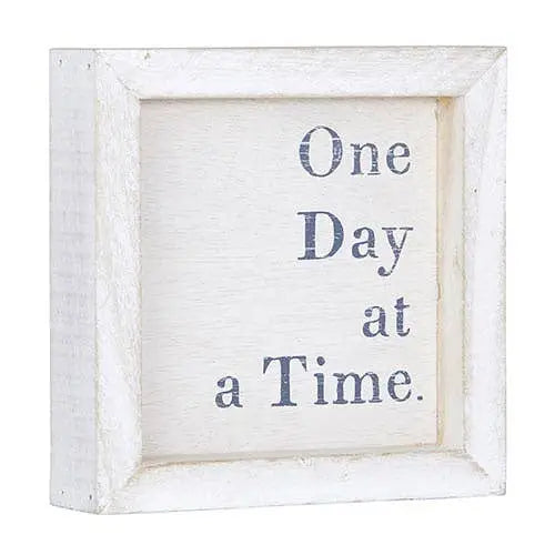 One Day At A Time Framed Wall Art 6"X6"