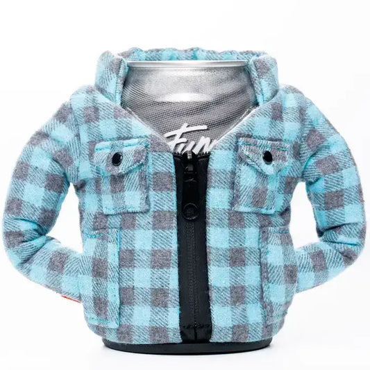 Can Koozie - The Lumberjack -Blue Flannel