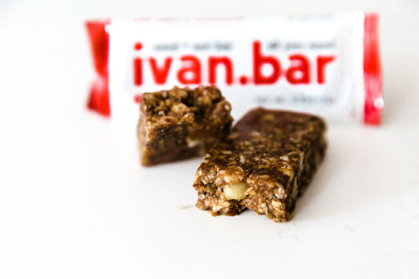 Ivan Bar made in Santa Barbara California. High in protein.