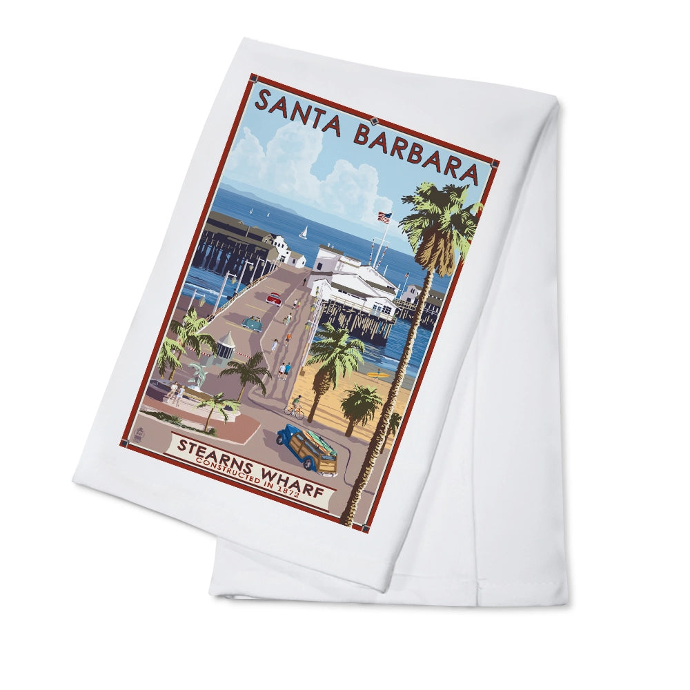 Stearn's Wharf Tea Towel