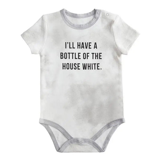 Baby Onesie "I'll have the house white"
