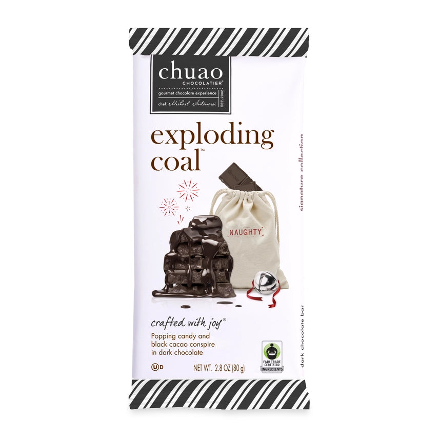 Exploding Coal Chocolate Bar