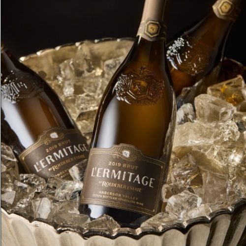Roederer Estate's L'Ermitage & Four Piece Chocolate Truffles Gift Set