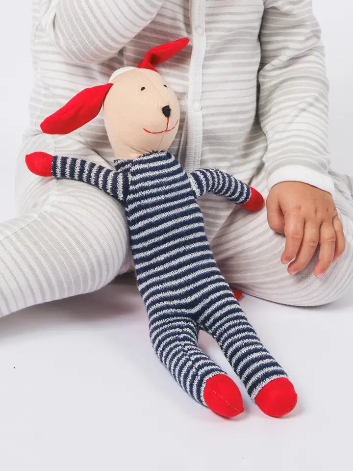 Organic Cotton Baby Toy- Scrappy Dog