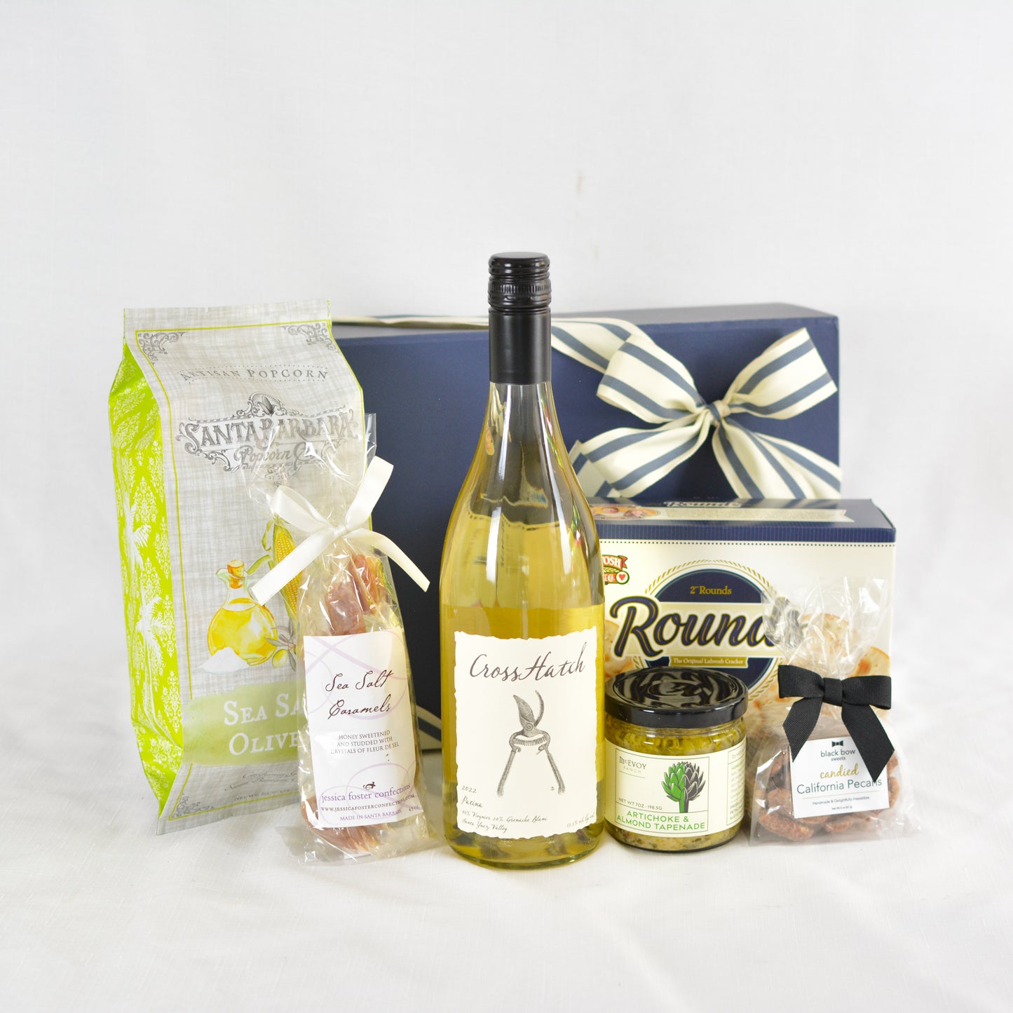 Cross Hatch Patina - White Wine Gift Box